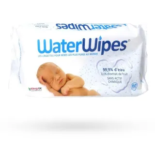 WaterWipes lingettes bébé 99.9% d'eau - 60 lingettes WaterWipes lingettes bébé 99.9% d'eau - 60 lingettes
