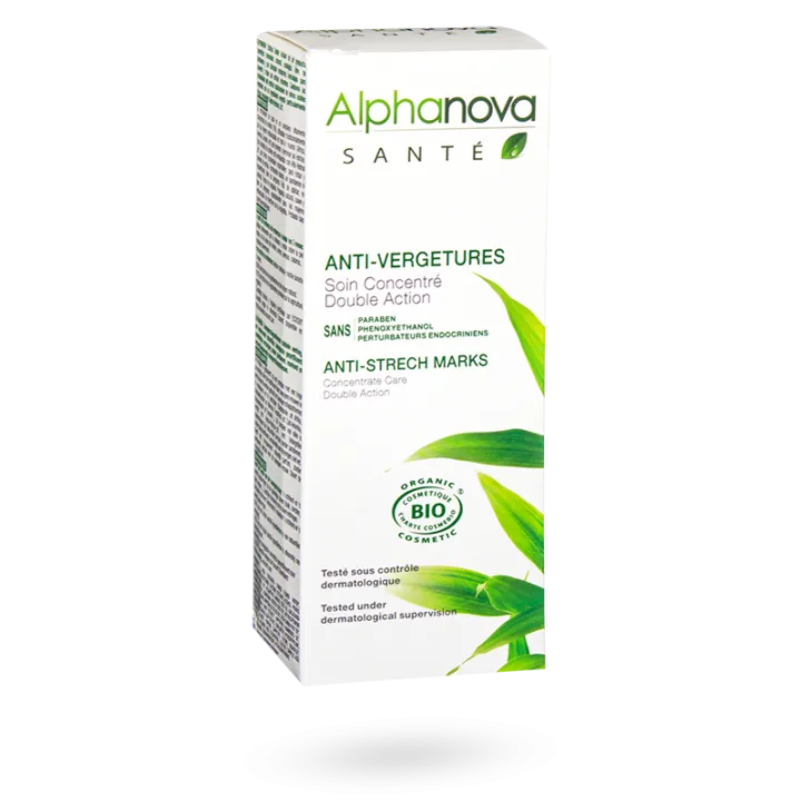 Soin concentré anti-vergetures Alphanova double action tube 150 ml