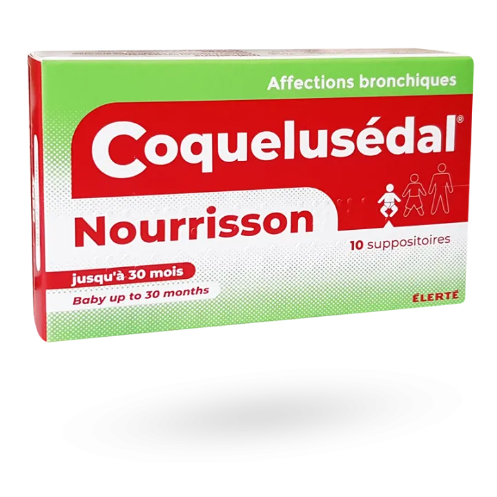 Coquelusédal Nourrisson affections bronchiques 10 suppositoires