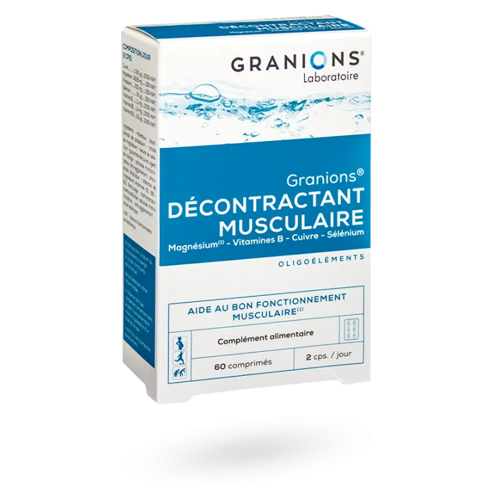 Granions décontractant musculaire 60 comprimés