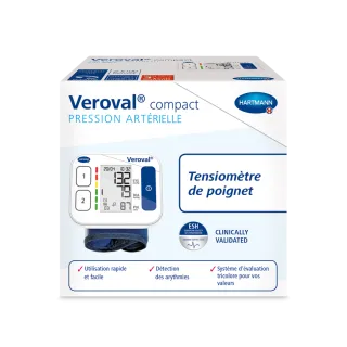 Veroval compact tensiomètre de poignet pression artérielle Veroval compact tensiomètre de poignet pression artérielle