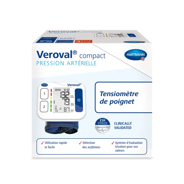 Veroval compact tensiomètre de poignet pression artérielle