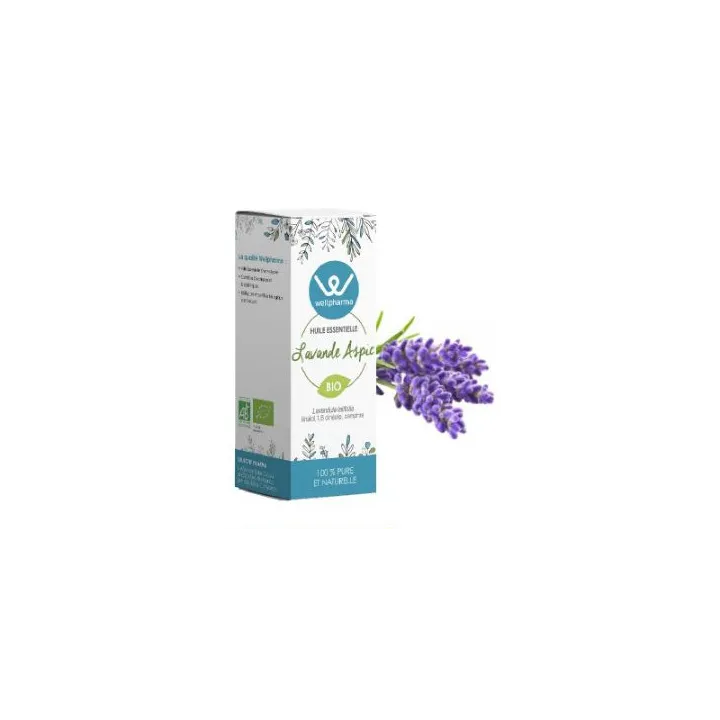 Huile essentielle Lavande Aspic BIO 10 ml - Wellpharma