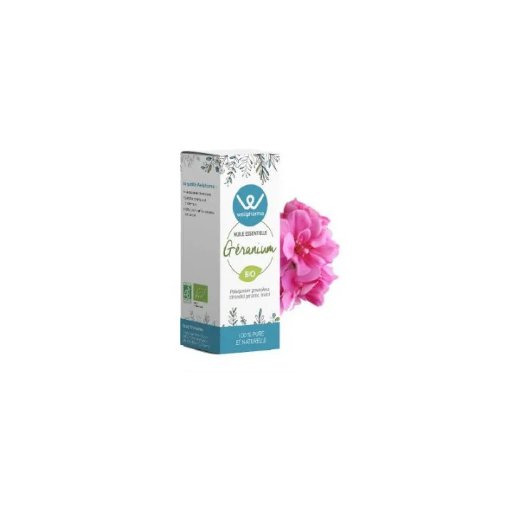 Huile essentielle Géranium BIO 5 ml - Wellpharma