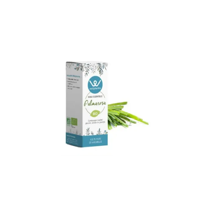 Huile essentielle Palmarosa BIO 10 ml - Wellpharma