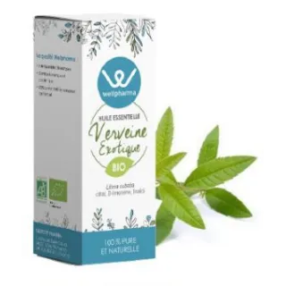 Huile essentielle Verveine Exotique BIO 10 ml - Wellpharma