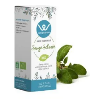 Huile essentielle Sauge Sclarée BIO 10 ml - Wellpharma