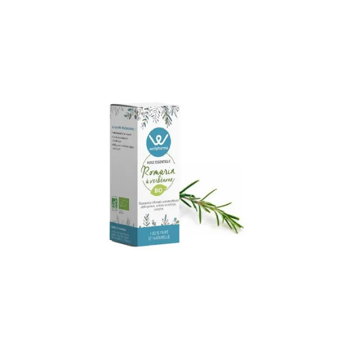Huile essentielle Romarin à Verbénone BIO 5 ml - Wellpharma