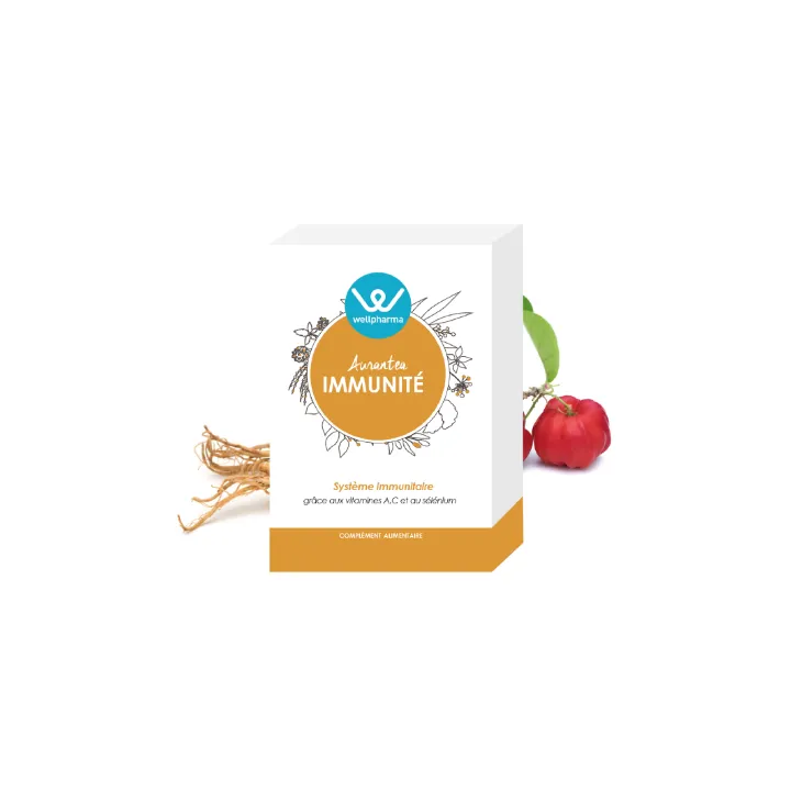 Aurantea Immunité Wellpharma système immunitaire - 60 gélules