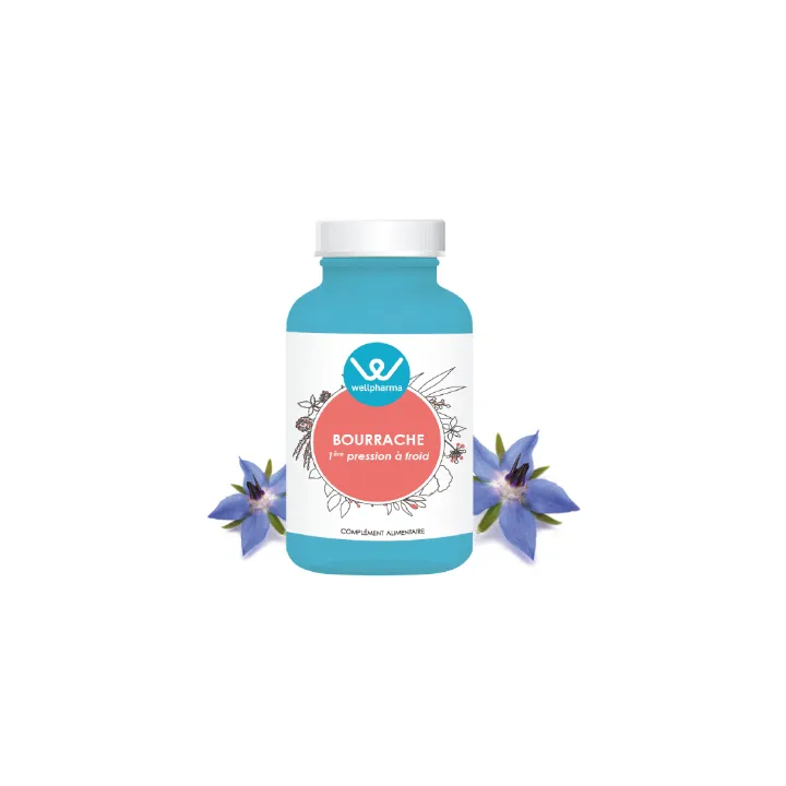 Complément alimentaire Bourrache Wellpharma 75 capsules