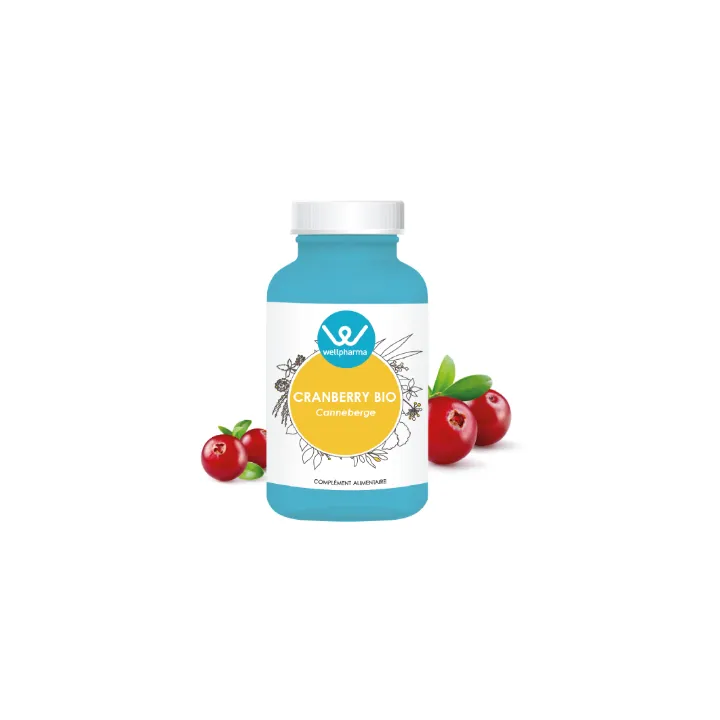 Complément alimentaire Cranberry BIO Wellpharma 90 gélules