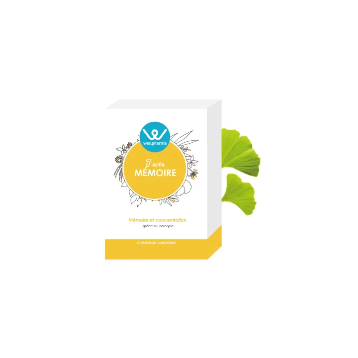 Favea Mémoire Wellpharma mémoire et concentration 60 gélules