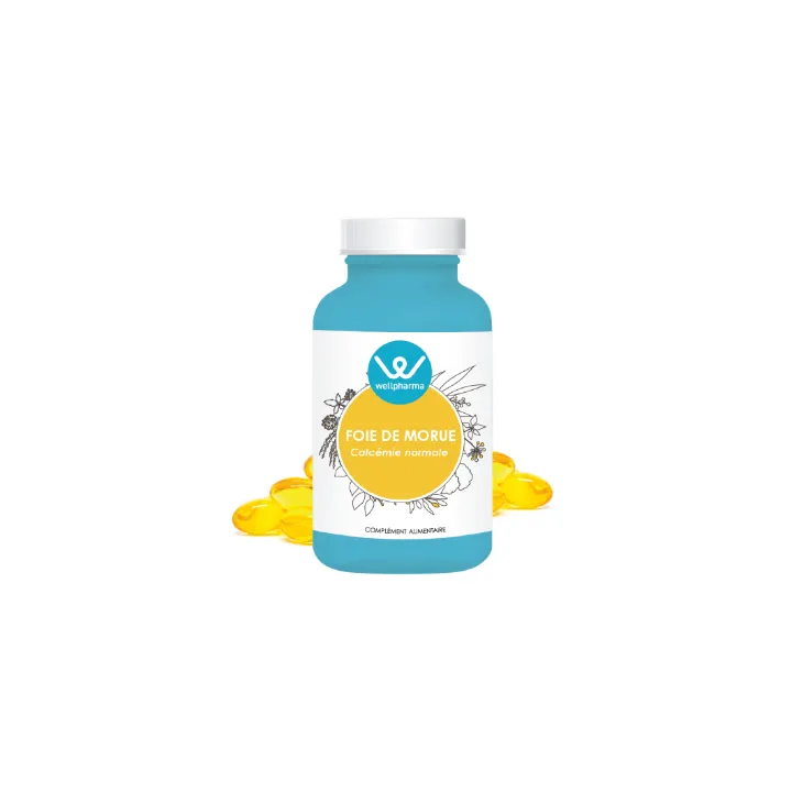 Complément alimentaire Foie de morue Wellpharma 120 capsules