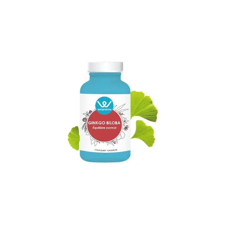 Complément alimentaire Ginkgo Biloba Wellpharma 90 gélules