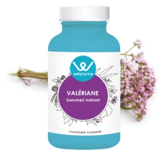 Complément alimentaire Valériane Wellpharma sommeil naturel 90 gélules