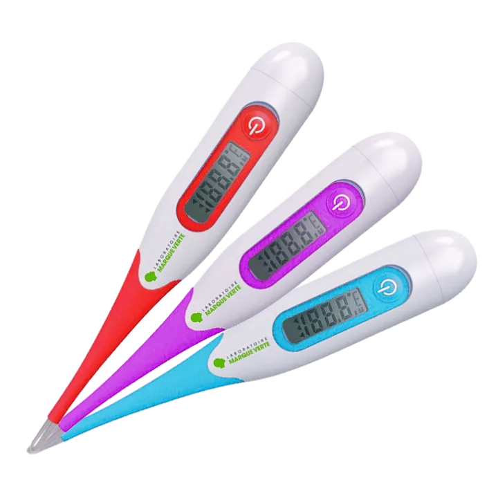 Thermomètre digital embout flexible Marque Verte