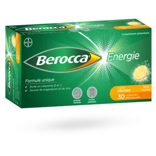 Berocca Energie forme mentale et physique goût orange comprimés effervescents