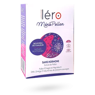 Léro MénoPollen bouffées de chaleur sans hormone 60 capsules