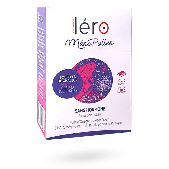 Léro MénoPollen bouffées de chaleur sans hormone 60 capsules