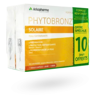 Phytobronz Solaire Arkopharma peau rayonnante 2 x 30 gélules