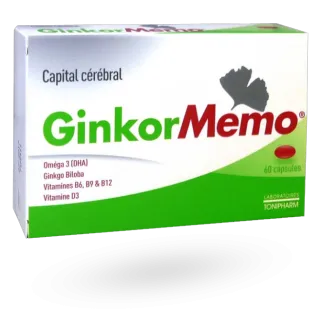 Ginkor Mémo capital cérébral 60 capsules