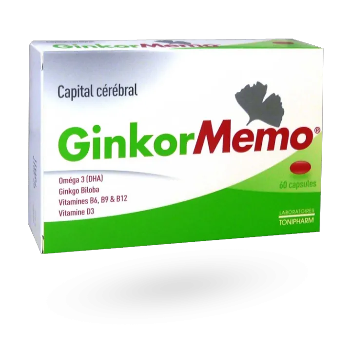 Ginkor Mémo capital cérébral 60 capsules