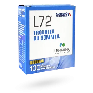 L72 Troubles du sommeil Lehning 100 comprimés orodispersibles