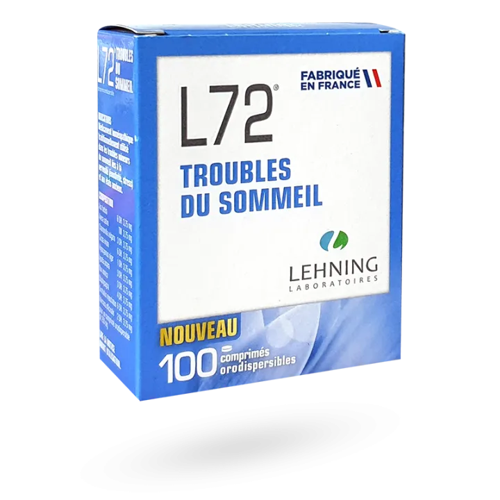 L72 Troubles du sommeil Lehning 100 comprimés orodispersibles