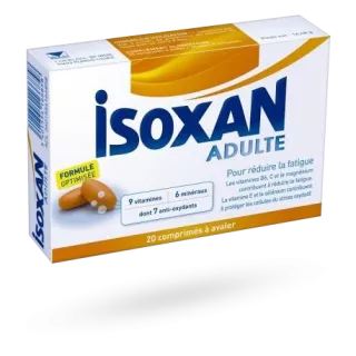 Isoxan adulte 20 comprimés à avaler - Surmenage et fatigue