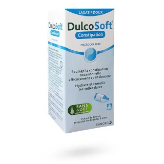 Dulcosoft constipation Macrogol 4000 laxatif sans goût 100 ml