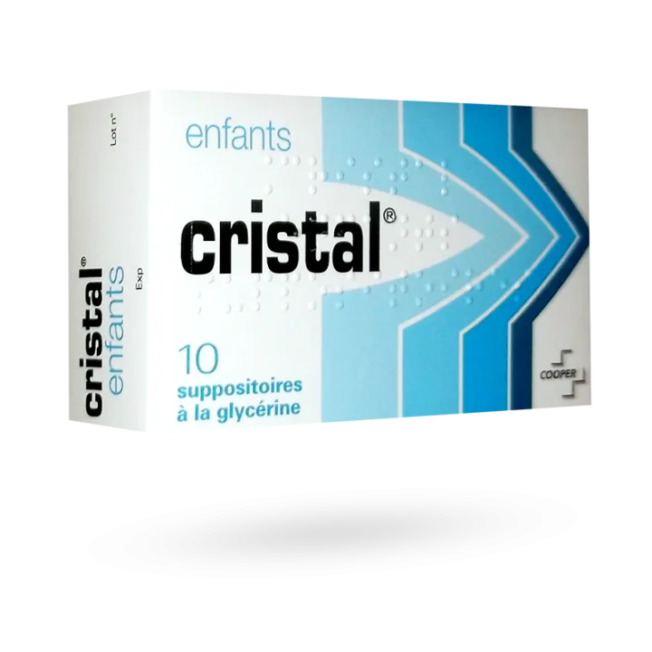 Cristal Enfants laxatif boite de 10 Suppositoires glycérine