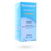 Bronchokod 5 % sans sucre adultes - Sirop toux grasse 250 ml