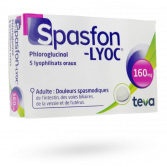 Spasfon Lyoc 160 mg maux de ventre - 5 lyophilisats oraux