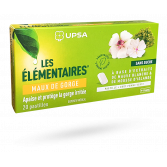 Les élémentaires Maux de gorge UPSA - 20 pastilles pomme verte sans sucre
