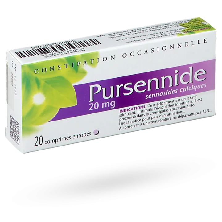 Pursennide 20 mg laxatif stimulant constipation 20 comprimés