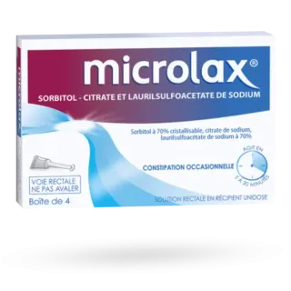 Microlax constipation solution rectale 4 unidoses Microlax constipation solution rectale 4 unidoses