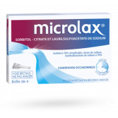 Microlax solution rectale constipation laxatif - Boite de 4 unidoses