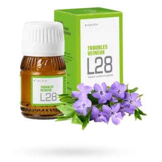 Lehning L28 troubles veineux homéopathie flacon de 30 ml