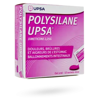 Polysilane UPSA gel oral en 12 sachets doses