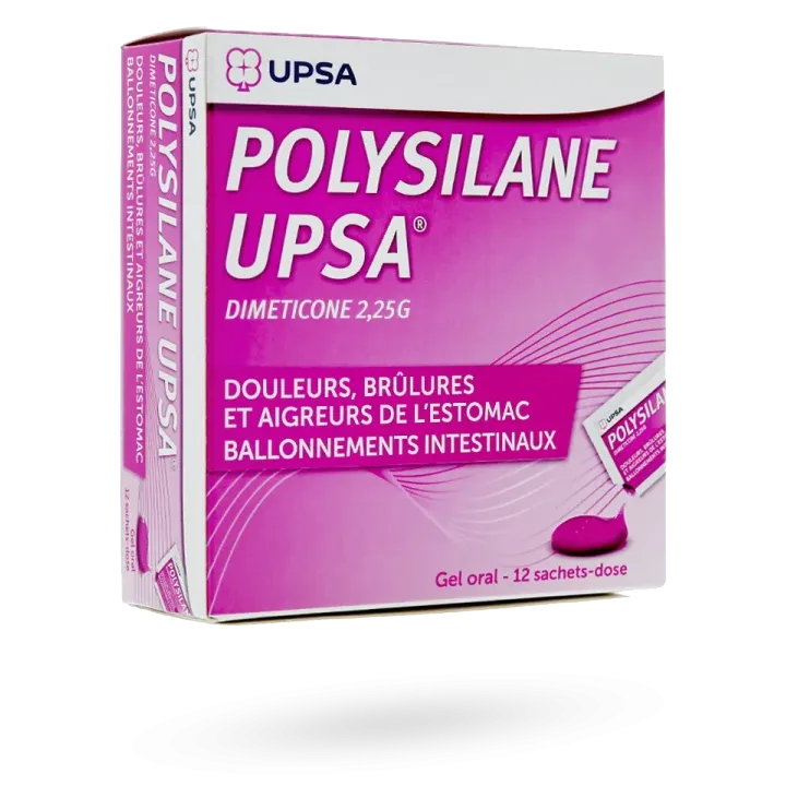 Polysilane UPSA gel oral en 12 sachets doses