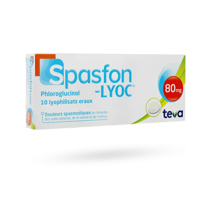 Spasfon Lyoc 80 mg maux de ventre 10 lyophilisats oraux