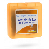 Pâtes de Réglisse au Sambucus Boiron toux rauque et enrouement - Pâtes à sucer 70 g 