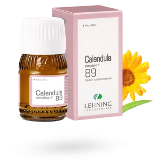 Complexe N°89 Calendula Lehning cicatrisation plaies brûlures flacon de 30 ml