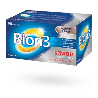 Bion 3 Senior Ginseng & Lutéine 90 comprimés