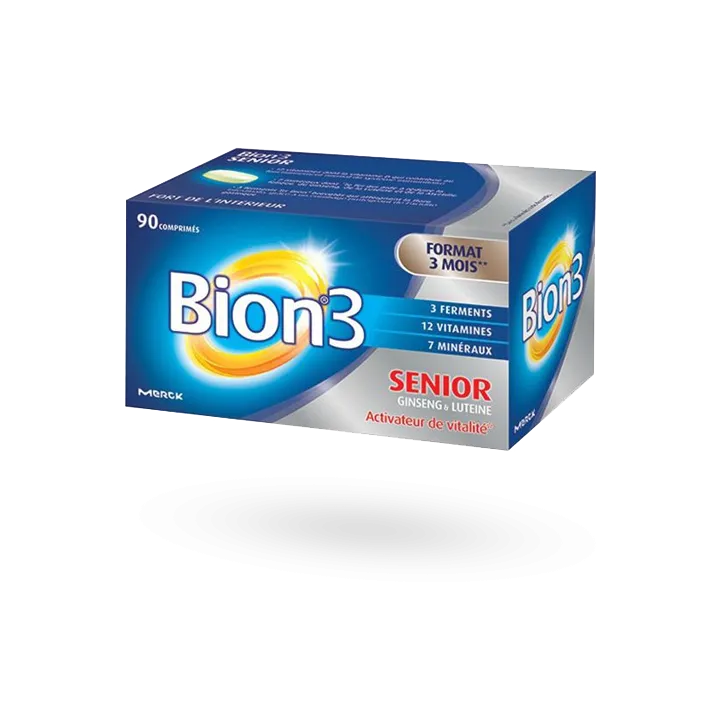 Bion 3 Senior Ginseng & Lutéine 90 comprimés