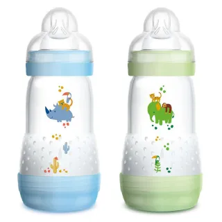 Biberon MAM anti-colique Easy Start dès 2 mois débit 2 lot de 2 x 260 ml
