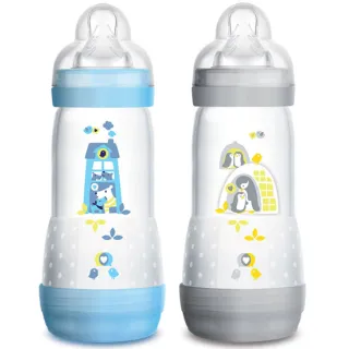 Biberon MAM anti-colique Easy Start dès 4 mois débit 3 lot de 2 x 320 ml