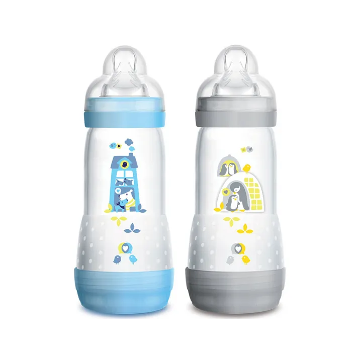 Biberon MAM anti-colique Easy Start dès 4 mois débit 3 lot de 2 x 320 ml