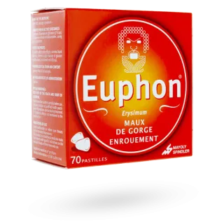 Euphon pastille maux de gorge et enrouement 70 pastilles à sucer