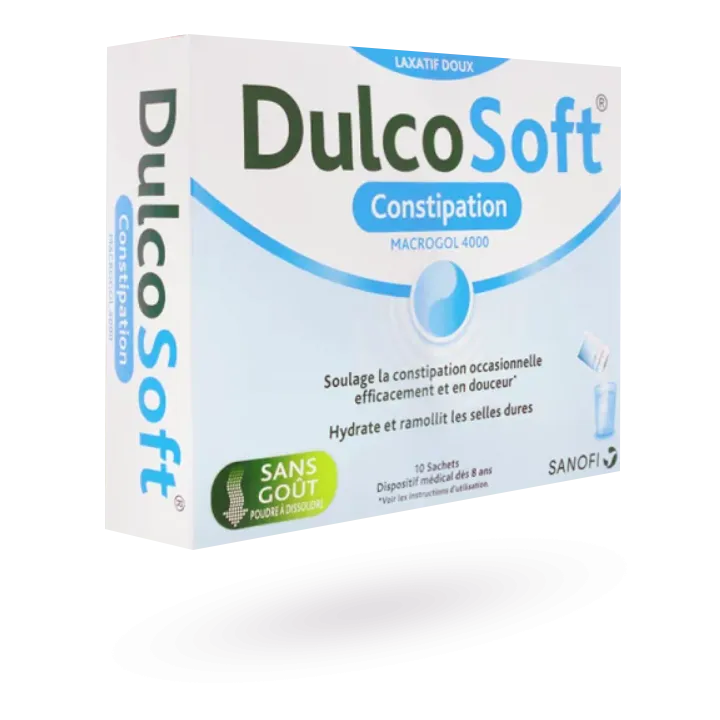 DulcoSoft laxatif doux constipation - Boite de 10 sachets pour solution buvable
